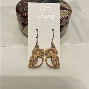 Twig Owl Earrings New